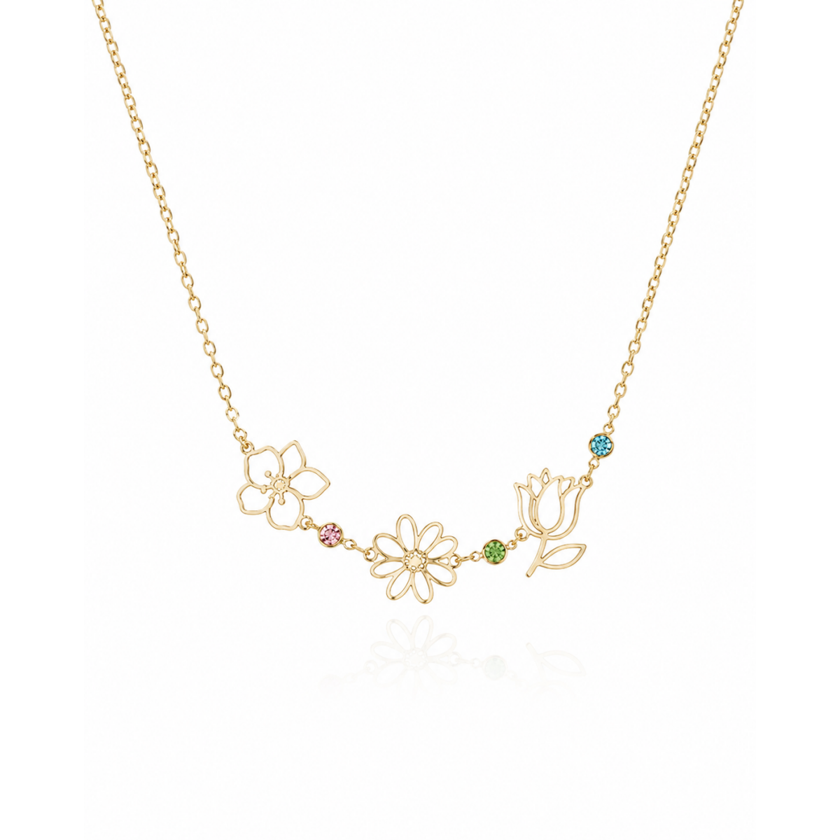 Colourful Floral Garden Necklace