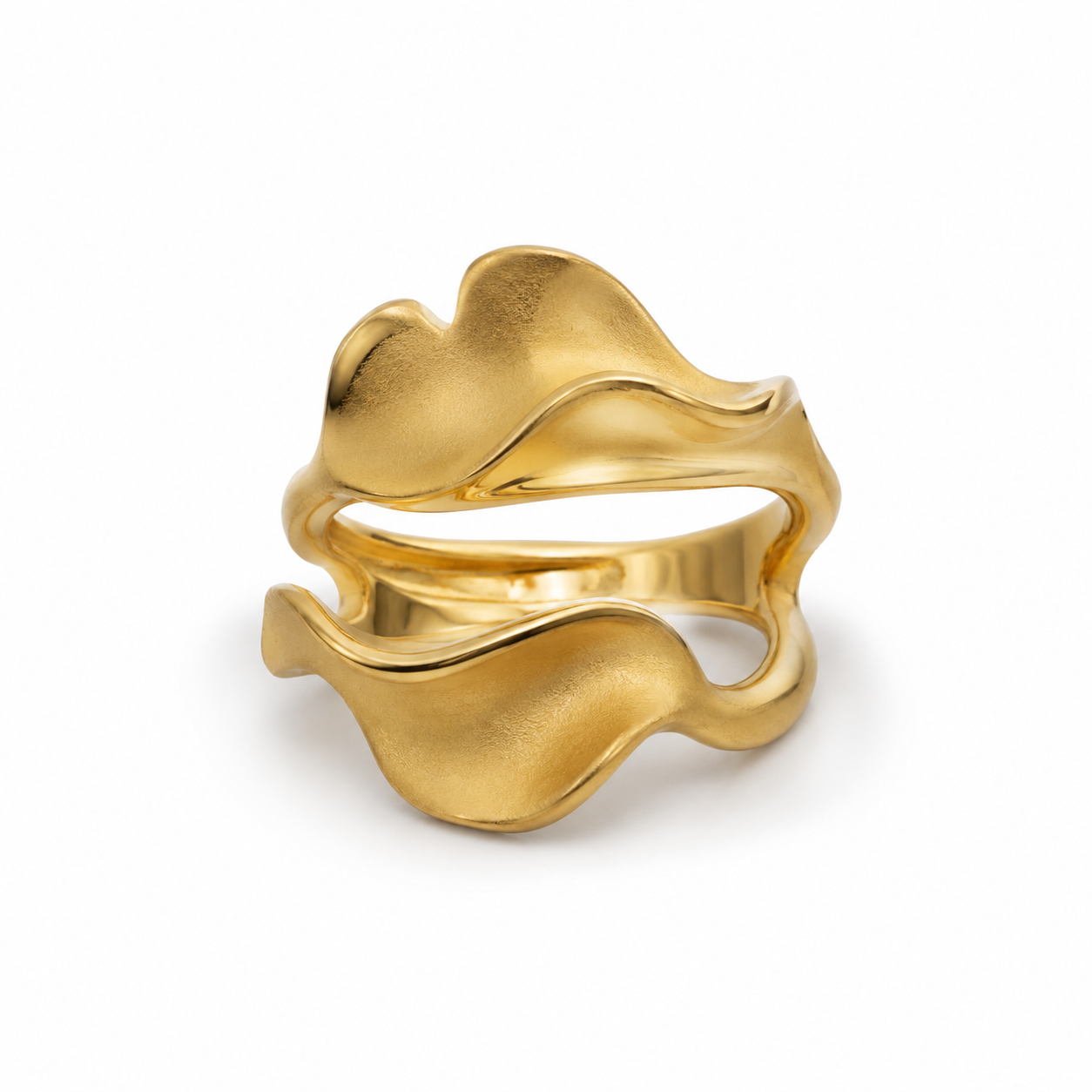 Sculpted Wave Ring